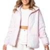 Juicy Couture Avalon Logo Sleeve Puffer>Kvinner Hettegensere Og Jakker