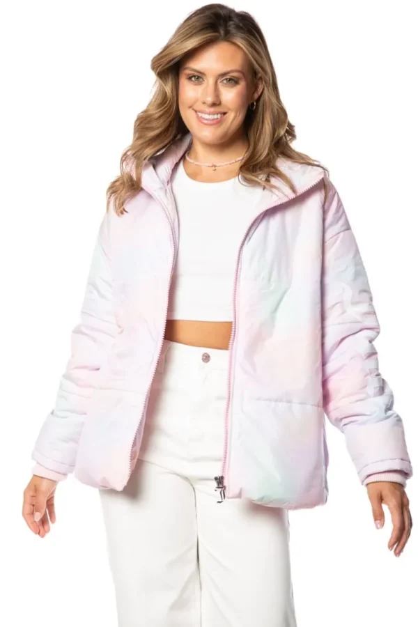 Juicy Couture Avalon Logo Sleeve Puffer>Kvinner Hettegensere Og Jakker