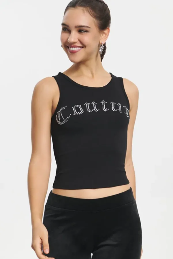 Juicy Couture Big Bling Couture Tank Top>Kvinner T-Skjørter Og Topper