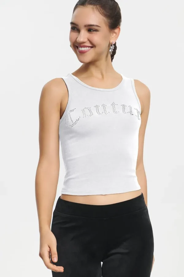 Juicy Couture Big Bling Couture Tank Top>Kvinner T-Skjørter Og Topper