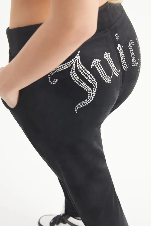 Juicy Couture Big Bling Velour Joggers>Kvinner Joggebukser