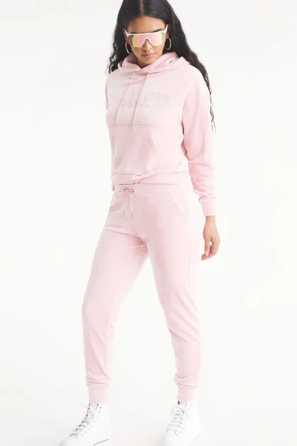 Juicy Couture Big Bling Velour Joggers>Kvinner Joggebukser