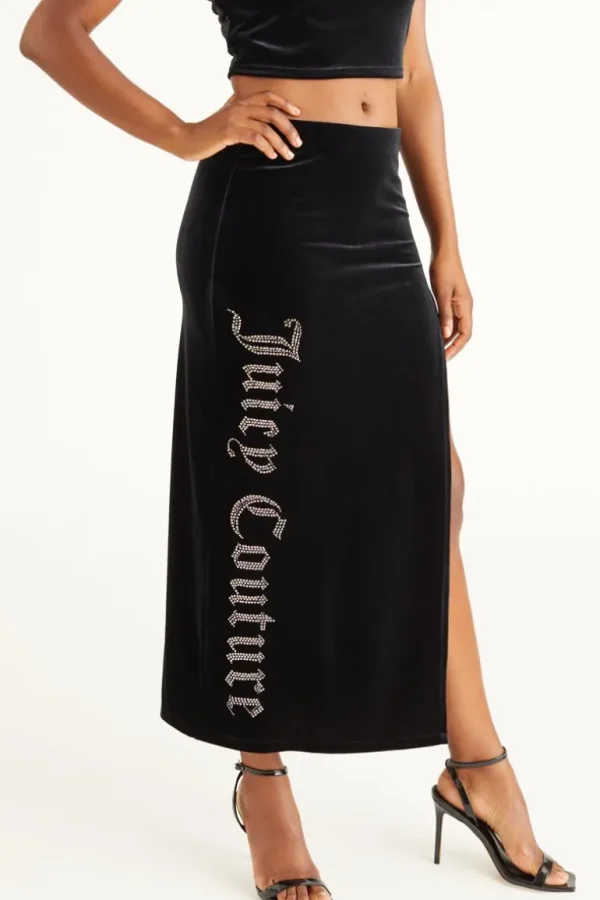 Juicy Couture Big Bling Velour Maxi-Skjørt>Kvinner Skjørt