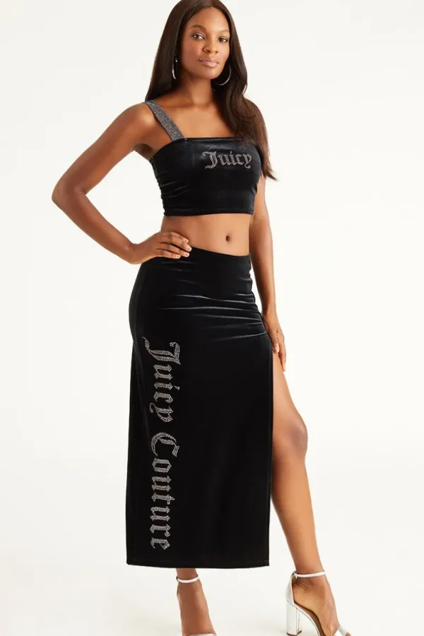 Juicy Couture Big Bling Velour Maxi-Skjørt>Kvinner Skjørt