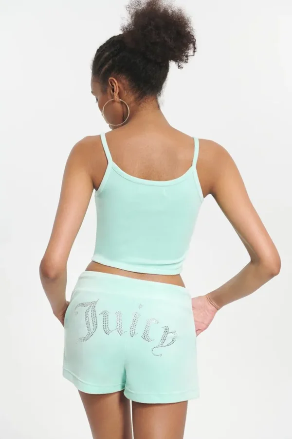 Juicy Couture Big Bling Velour Tank Top>Kvinner T-Skjørter Og Topper