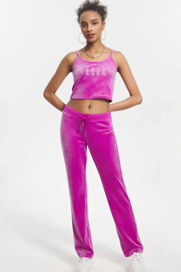 Juicy Couture Big Bling Velour Tank Top>Kvinner T-Skjørter Og Topper