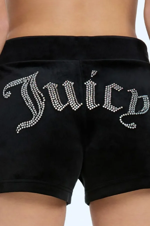 Juicy Couture Big Bling Velour Track Shorts>Kvinner Shorts