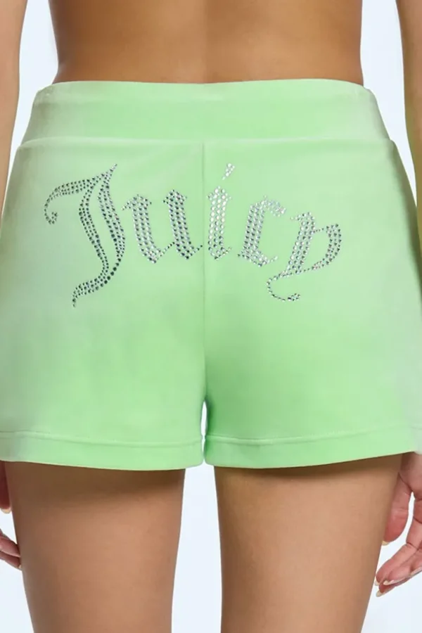 Juicy Couture Big Bling Velour Track Shorts>Kvinner Shorts