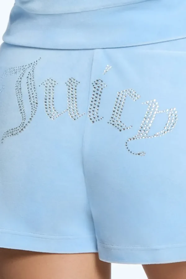 Juicy Couture Big Bling Velour Track Shorts>Kvinner Shorts