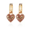 Juicy Couture Bling Heart Hoop Øredobber> Øredobber