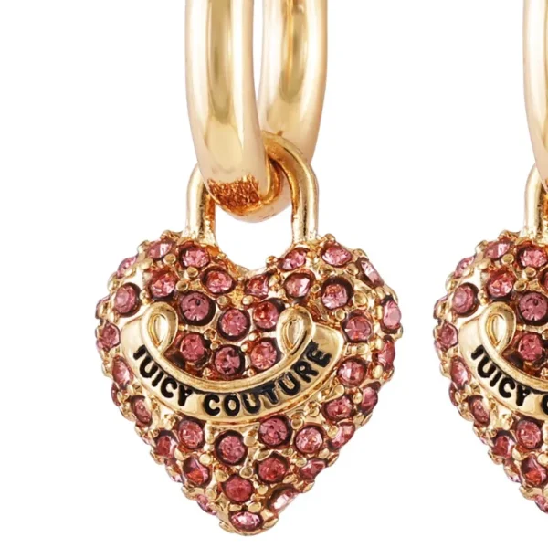 Juicy Couture Bling Heart Hoop Øredobber> Øredobber