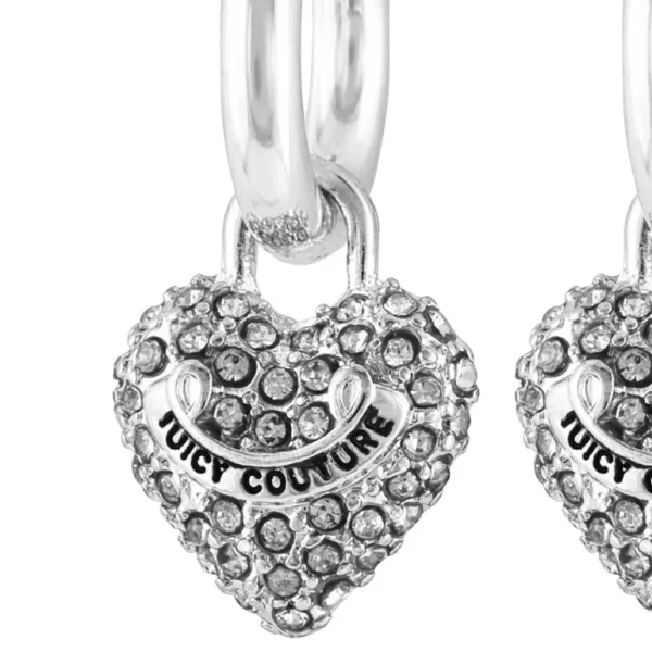 Juicy Couture Bling Heart Hoop Øredobber> Øredobber