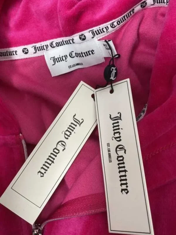 Juicy Couture Bling Hettegenser I Velour Med Volangermer—Rejuiced>Kvinner Hettegensere Og Jakker