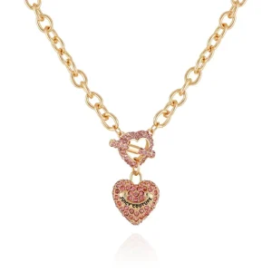 Juicy Couture Bling Hjerte Anheng Sjarm Halskjede> Halskjeder