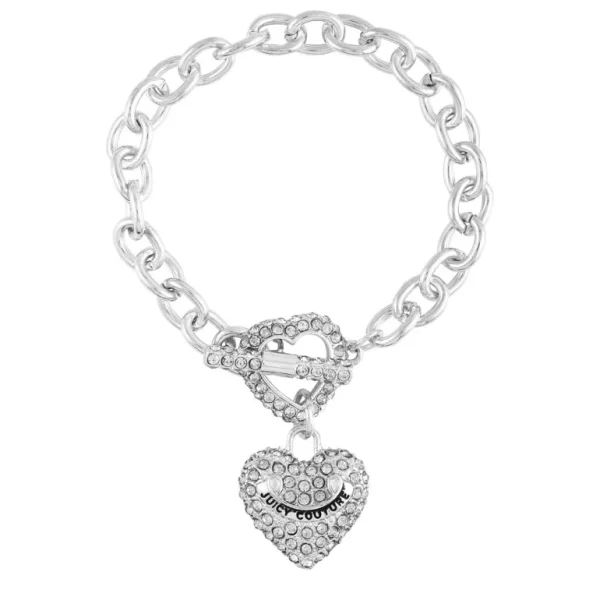 Juicy Couture Bling Hjerte Anheng Sjarm Armbånd> Armbånd