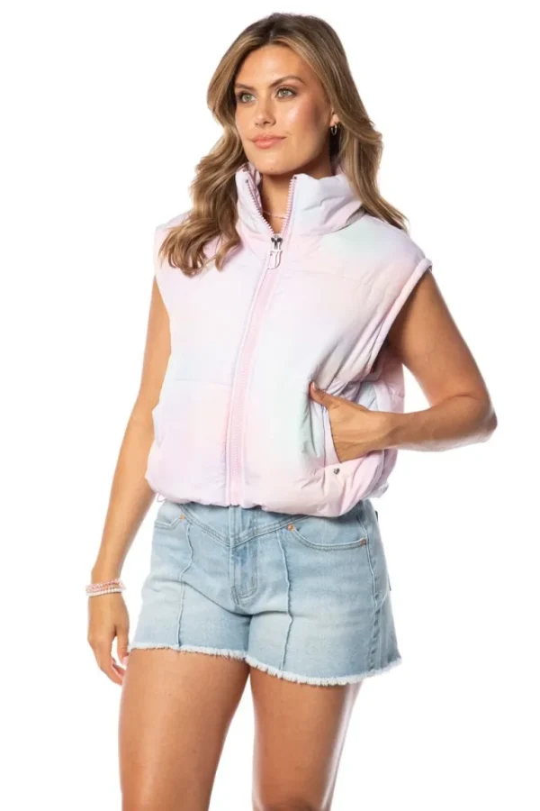 Juicy Couture Boxy Mock Neck Vest>Kvinner Hettegensere Og Jakker