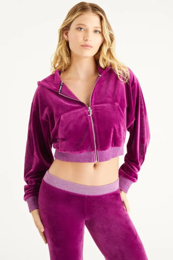 Juicy Couture Cropped Jakke Med Side Bling>Kvinner Hettegensere Og Jakker