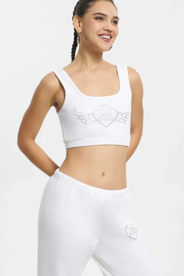 Juicy Couture Cropped Sweetheart Tank>Kvinner T-Skjørter Og Topper