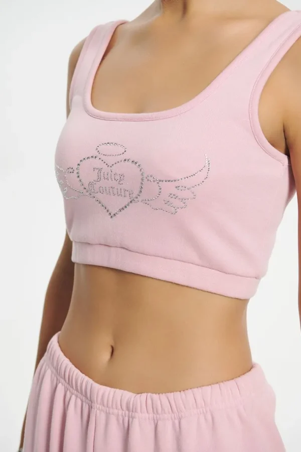 Juicy Couture Cropped Sweetheart Tank>Kvinner T-Skjørter Og Topper