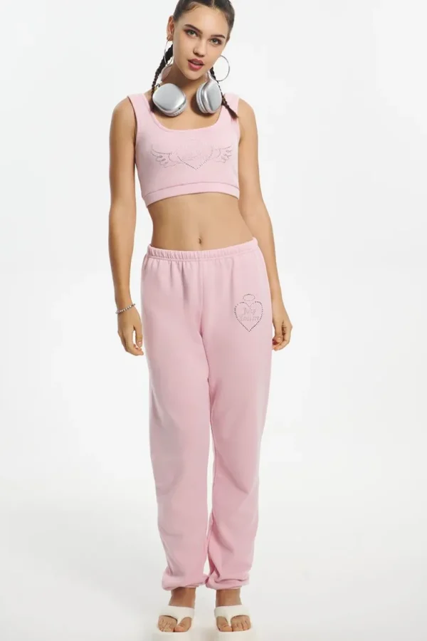 Juicy Couture Cropped Sweetheart Tank>Kvinner T-Skjørter Og Topper