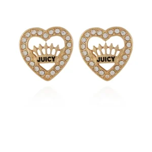 Juicy Couture Crown Heart Stud Øredobber> Øredobber