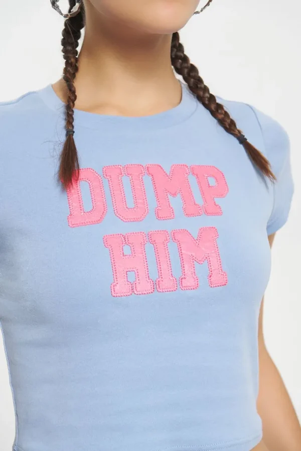 Juicy Couture Dump Him Baby Tee>Kvinner T-Skjørter Og Topper