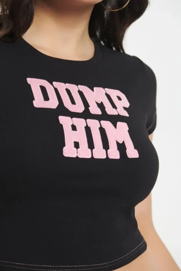 Juicy Couture Dump Him Baby Tee>Kvinner T-Skjørter Og Topper