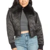 Juicy Couture Faux Fur Collar Aviator>Kvinner Hettegensere Og Jakker