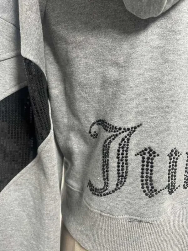 Juicy Couture Hettegenser I Fleece Med Paljetter—Rejuiced>Kvinner Hettegensere Og Jakker