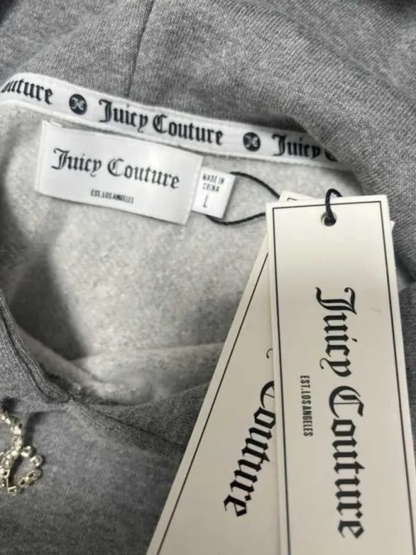 Juicy Couture Hettegenser I Fleece Med Paljetter—Rejuiced>Kvinner Hettegensere Og Jakker