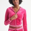 Juicy Couture Hettegenser I Kontrastfarge I Velour>Kvinner Spor Topper