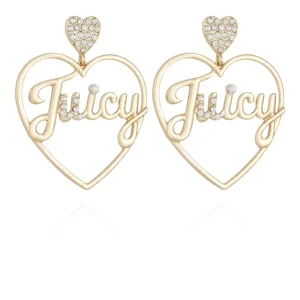 Juicy Couture Hjerte Logo Hoop Øredobber> Øredobber