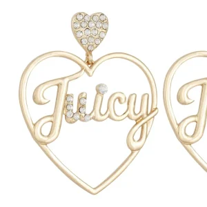 Juicy Couture Hjerte Logo Hoop Øredobber> Øredobber