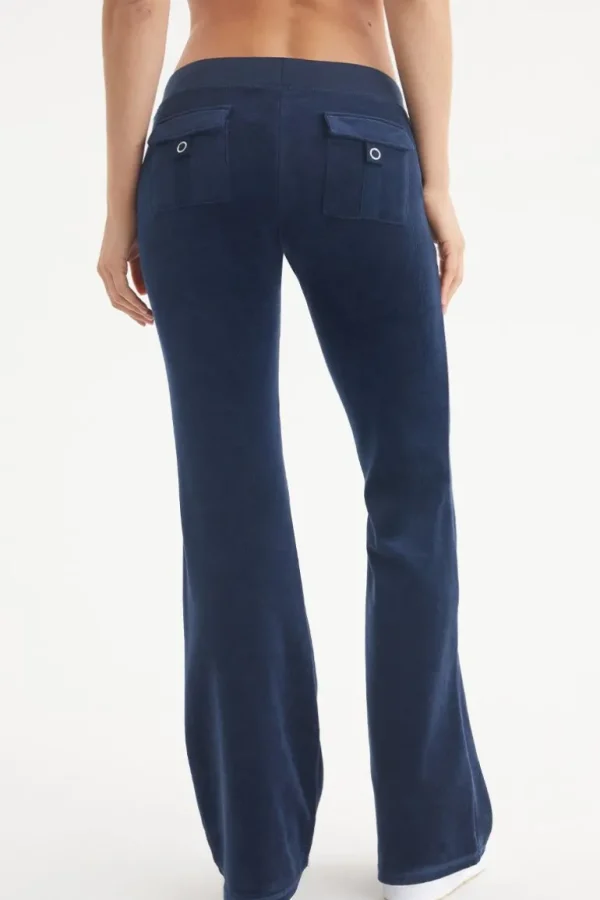 Juicy Couture Hollywood Scottie Snap Pocket Treningsbukse I Bomullsvelour>Kvinner Joggebukser