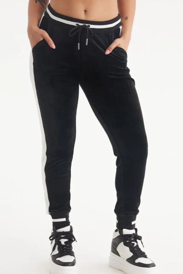 Juicy Couture Joggers I Kontrastribbete Velour>Kvinner Joggere