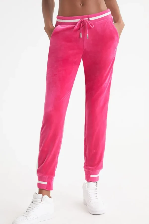 Juicy Couture Joggers I Kontrastribbete Velour>Kvinner Joggere