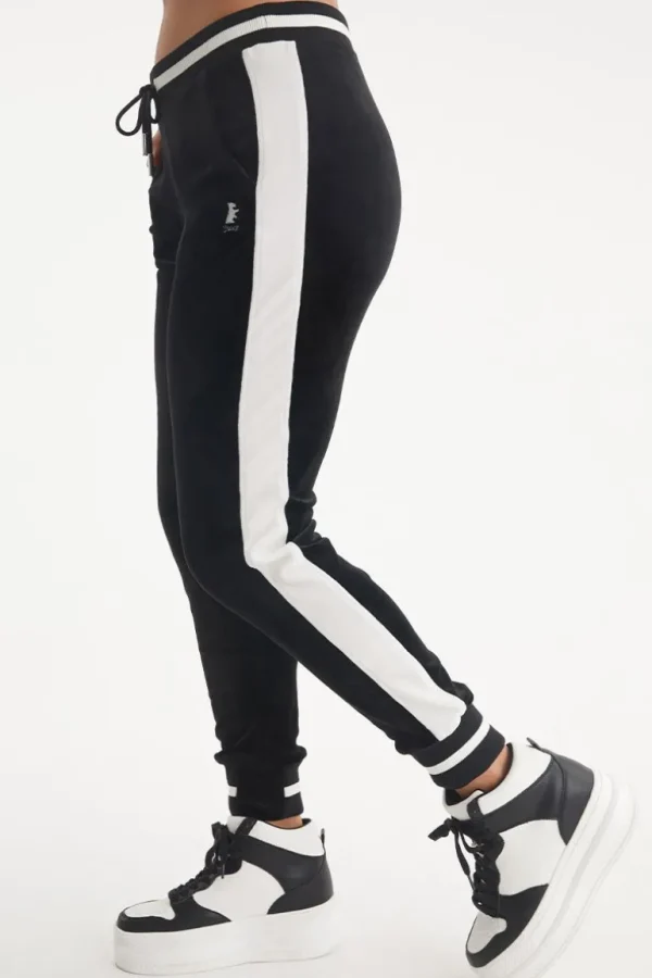 Juicy Couture Joggers I Kontrastribbete Velour>Kvinner Joggebukser