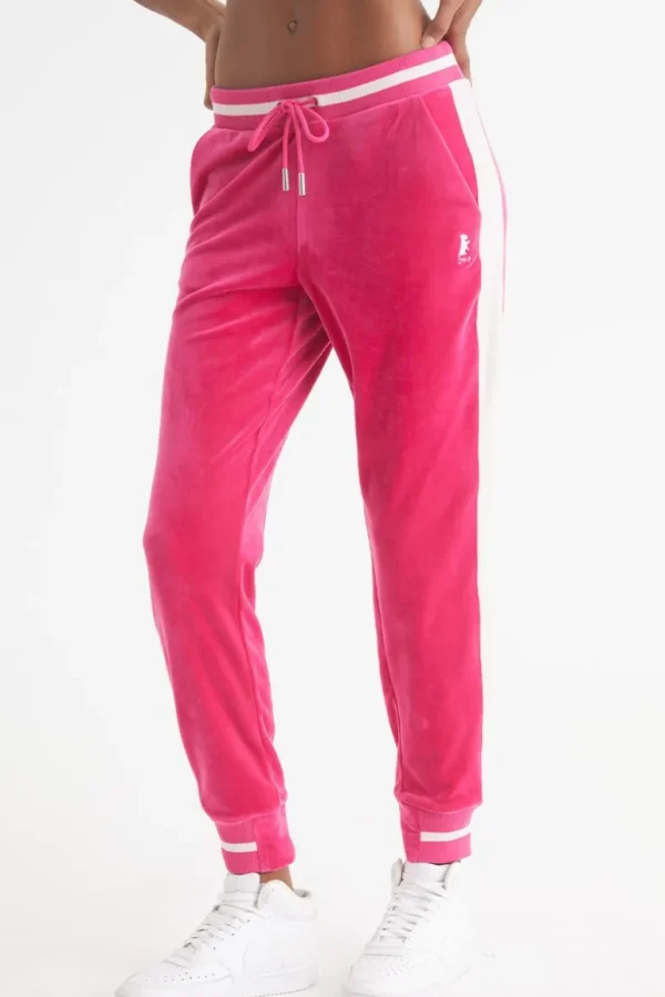 Juicy Couture Joggers I Kontrastribbete Velour>Kvinner Joggebukser