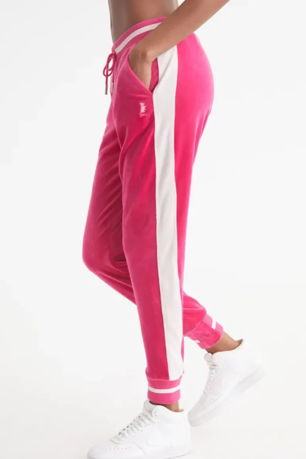 Juicy Couture Joggers I Kontrastribbete Velour>Kvinner Joggebukser