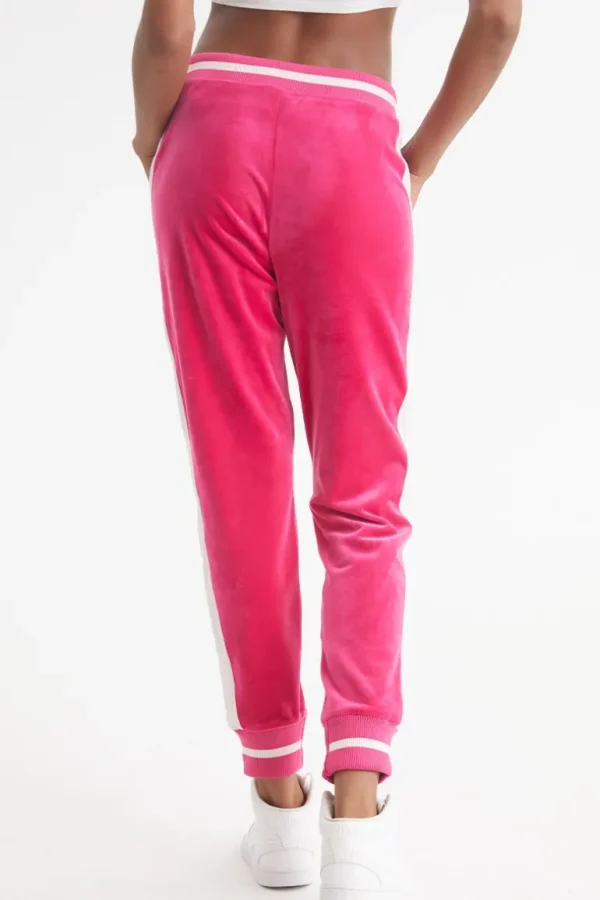 Juicy Couture Joggers I Kontrastribbete Velour>Kvinner Joggebukser