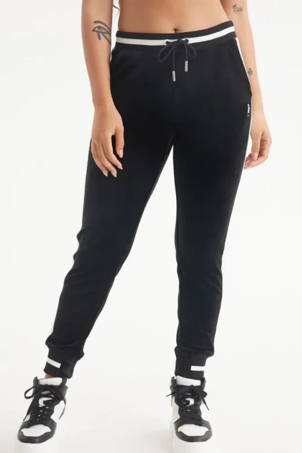 Juicy Couture Joggers I Kontrastribbete Velour>Kvinner Joggebukser