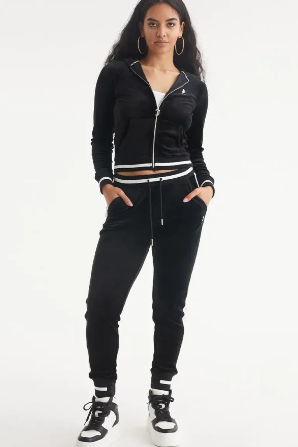 Juicy Couture Joggers I Kontrastribbete Velour>Kvinner Joggebukser