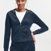 Juicy Couture Klassisk Hettegenser I Velour I Bomull>Kvinner Spor Topper