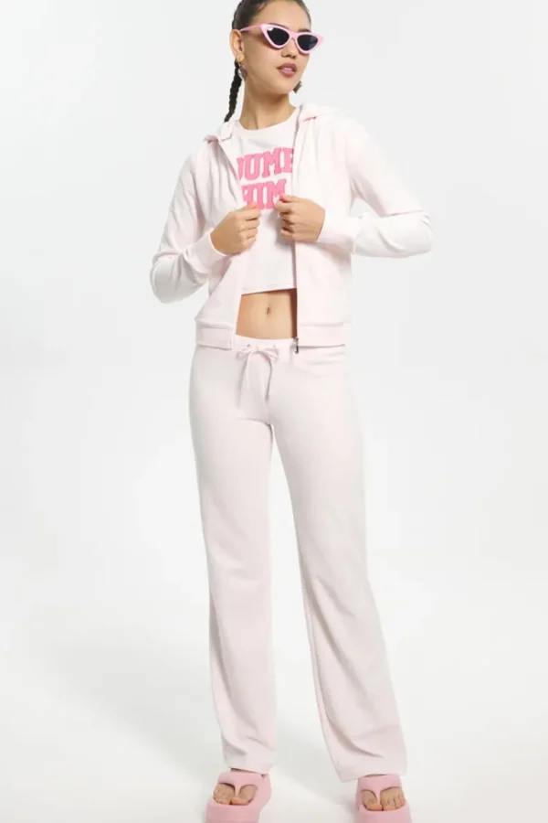 Juicy Couture Klassiske Treningsbukser I Bomull I Velour>Kvinner Joggebukser