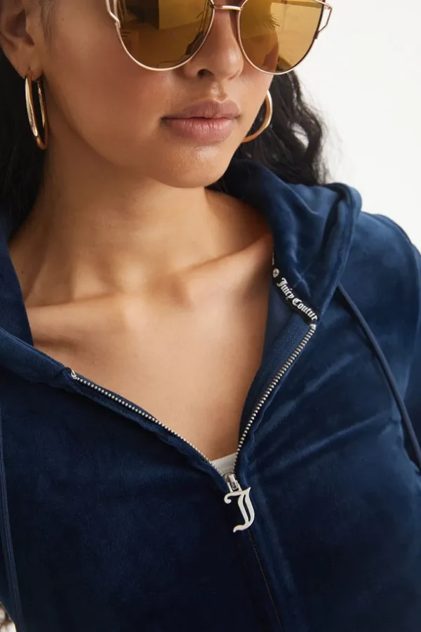 Juicy Couture Leo Big Bling Hettegenser I Velour>Kvinner Hettegensere Og Jakker