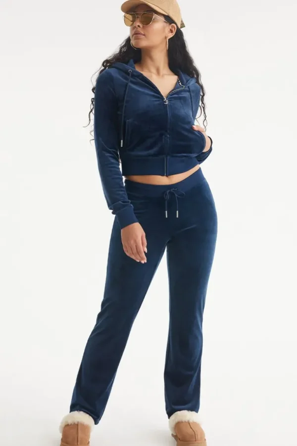 Juicy Couture Leo Big Bling Hettegenser I Velour>Kvinner Hettegensere Og Jakker