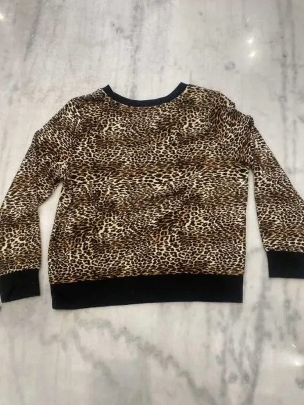 Juicy Couture Leopard-Pyjamas-Topp Med Rund Hals—Rejuiced>Kvinner T-Skjørter Og Topper