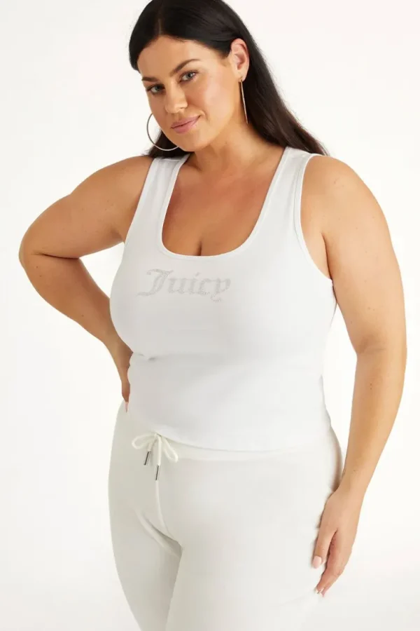 Juicy Couture Liten Bling Tank Top I Stor Storrelse>Kvinner Plus-Size