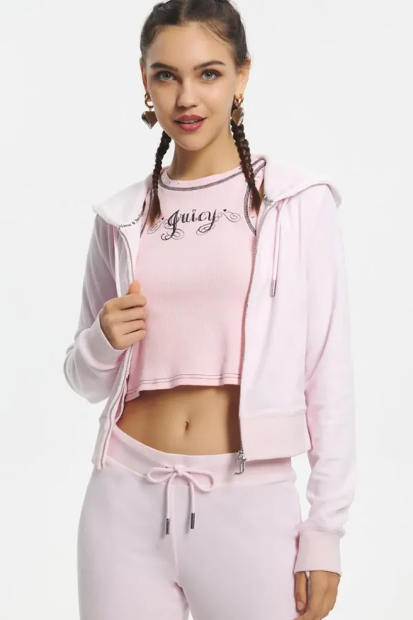 Juicy Couture Mixed Jewels Velour-Hettegenser>Kvinner Hettegensere Og Jakker