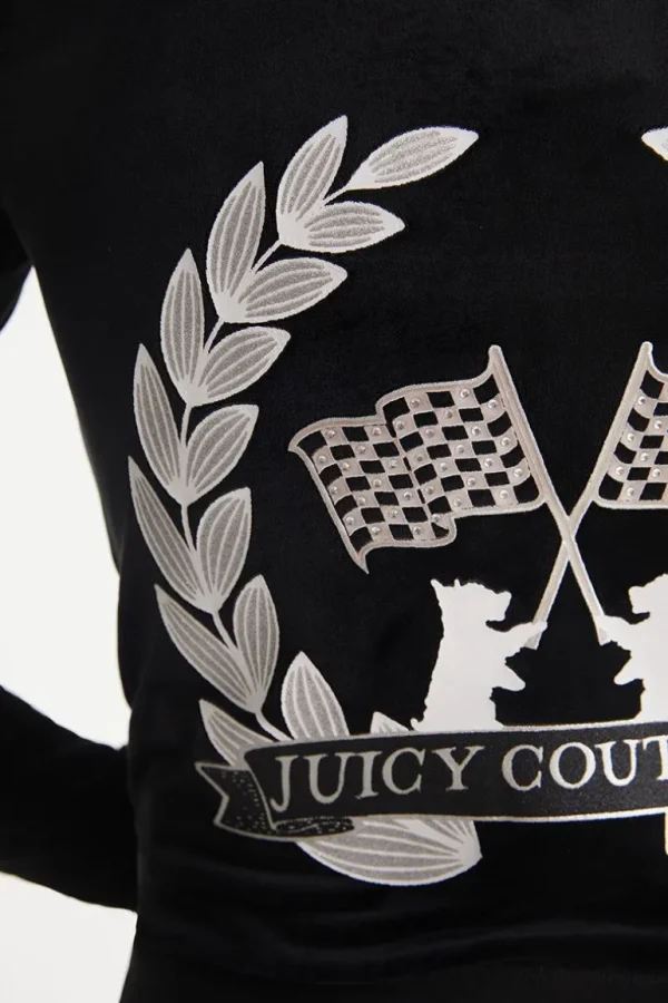 Juicy Couture Mockneck Velour Cargo Treningsjakke>Kvinner Spor Topper